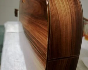 french polish on a guitar