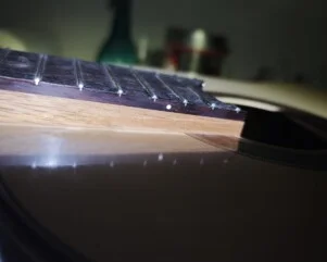 elevation of fingerboard