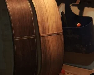 two classical guitars end graft
